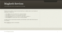 Tablet Screenshot of maghrebservices.com